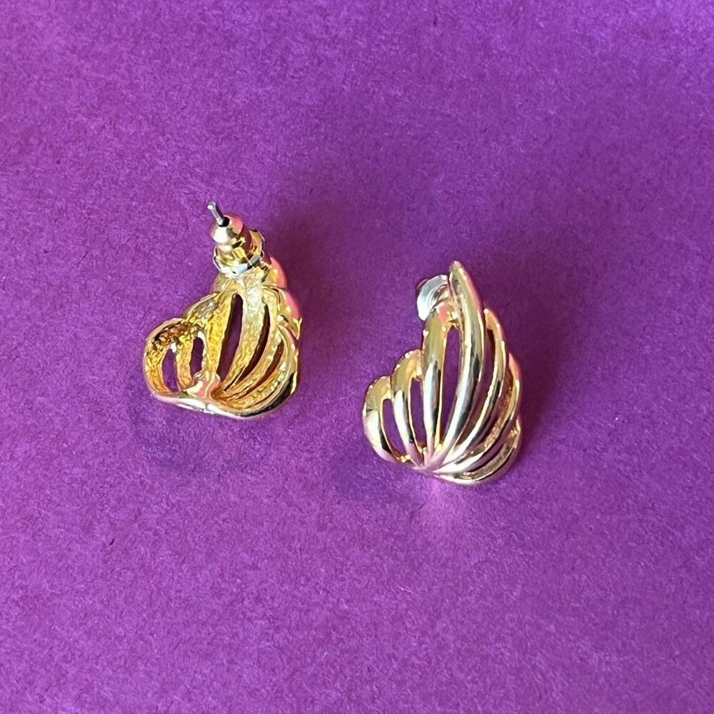 80s Gold Earrings